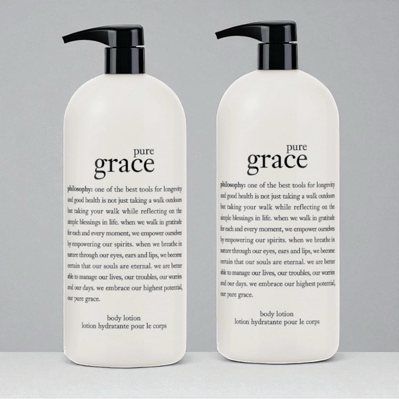 Philosophy Pure Grace Firming Body Lotion 2 bottles 32 oz Fresh Clean Scent - Picture 1 of 2